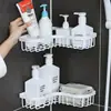 Estante de Almacenamiento Multifuncional sin Taladro Organizador de Baño Estante para Inodoro Artículos de Tocador Estante de Pared sin Perforación