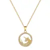[Acero de Titanio] Collar de Unicornio con Circonita de Lujo Elegante Full-Diamond para Mujer Cadena Versátil para Clavícula Cadena de Acero de Titanio