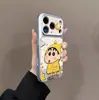 Funda Nueva para Teléfono Estilo Impermeable Amarillo para iPhone 17 Pro Max, Apple 16 Pro, Nuevo Modelo 15 Pro, Nicho 14 Cuero