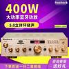 Amplificador de potencia doméstico de alta potencia de 500 W, amplificador de potencia de cinco canales, amplificador de potencia para canciones K altas, control remoto Bluetooth incorporado