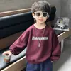 Q117 Ropa para niños, nuevos estilos de primavera y otoño, sudaderas de manga larga de moda estilo coreano para niños, conjuntos casuales de otoño para bebés niños