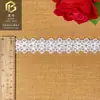 Fita de Renda Bordada Branca para Buquê Embalagem de Presente 2,5cm Flor Floral Feito à Mão DIY Renda Acessórios de Roupa