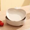 Plato de Frutas de Manzana Creativo de Lujo Ligero Plato de Plástico para el Hogar Plato para Escupir Huesos Lindo Plato para Mesa de Comedor Plato Pequeño Base Venta al por Mayor
