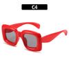 Gafas de sol infantiles estilo hip hop con burbujas, divertidas y cuadradas, con borde cruzado, 2023