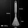 Cepillo de acero inoxidable 304 para limpieza de utensilios de cocina domésticos al por mayor, con orificio para colgar y mango para lavar ollas con manchas de aceite, cepillo para lavar platos.