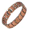 Popular Europeo y Americano Metal Cobre Antiguo Pulsera Pulsera para Hombre Fila Ancha Pulsera Magnética Completa Joyería de Pareja Joyería