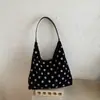Bolso de Axila de Gama Alta de Nicho Mochila para Mujer 2026 Nuevo Estilo Estampado de Lunares Bolso Cubo Gran Capacidad Bolso de Hombro Único