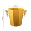 Cubo de Hielo con Cabeza de León de Acero Inoxidable Cubo de Hielo para KTV Bar Cubo de Champán Especial Comercial Cubo para Hielo de Cerveza Vino Tinto