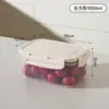 Caja sellada para conservación de alimentos transfronteriza, plástico de grado alimenticio, caja de almacenamiento transparente engrosada, caja de almacenamiento sellada para clasificación de alimentos