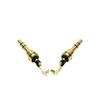 3.5 Diadema masculina tridimensional alambre de clip de soldadura tipo alambre de diente trasero para auriculares de audio y video chapado en oro enchufe de 3.5 mm suministro