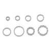 Aço Inoxidável 304 Ouro 18K Anel Conector Fechado em Formato de Torção Argola para Pular Acessórios de Joias DIY Pulseira Colar