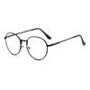 Nuevo marco de gafas ovaladas para miopía para mujer, estilo pequeño fragante, retro, color metal cambiante, marco pequeño, moda, espejo liso