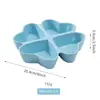 Plato de mosaico creativo de cerámica estilo europeo para frutas secas, plato de frutas para aperitivos en forma de corazón para oficina, plato compartimentado para el hogar, personalizado