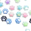 Patas de Gato Fofas de Desenho Animado Acessórios de Resina para Nail Art DIY Decorações de Unhas Usáveis