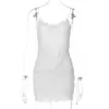 Moda Europeia e Americana Estilo Ins Nova Sexy Estilo Garota Quente Renda Transparente Bustier Patchwork Bodycon Vestido de Renda para Mulheres