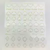Pegatinas de Uñas Retro Corazón de Cuervo Transfronterizas Calcomanías 3D en Relieve Bronceadas Pegatinas para Uñas Pegatinas Decorativas de Mariposas para Uñas