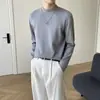 Suéter de gola alta meia estação cor sólida outono e inverno masculino estilo coreano leve estilo maduro suéter para usar por baixo tendência bf bonito casual