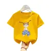 Camiseta de Verano de Algodón Puro Holgada para Niñas, Camiseta de Manga Corta de Marca Moderna de Verano, Nueva Camiseta Casual de Media Manga 2026