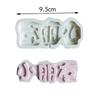 Ferramentas de Confeitaria Silicone Molde Fondant de Chocolate Decoração de Bolo Sapatos Laço Botões de Letra Tridimensional Decoração