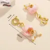 Colgante antiguo de oro estilo chino con cuenta de gota de aceite tridimensional, colgante con material para pulsera de cuentas DIY, collar, joyería
