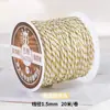 Corda de algodão torcida à mão estilo Xizang 20m para artesanato DIY, pulseiras, terços budistas com contas e contas de corda de algodão para atacado