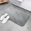 Venta al por mayor directamente del fabricante.: Alfombrilla Gruesa de Espuma Viscoelástica para Suelo, Felpa de Coral Acolchada Esponja Alfombrilla Absorbente para Pies, Alfombrilla de Color Sólido para Entrada