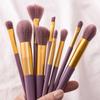 Huayang directo de fábrica con 9 pinceles de maquillaje de camote morado pequeño, pincel para sombra de ojos, juego completo de herramientas de pincel