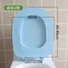 Capas de assento de vaso sanitário de espuma, anéis de vaso sanitário de espuma macia, atacado, estilo antigo, espessados, espuma macia, azul e branco, capas de assento de vaso sanitário macias