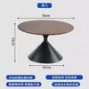 Mesa de centro estilo creme para uso doméstico, sala de estar minimalista, apartamento pequeno, design simples moderno com um toque de luxo, mesa de centro redonda