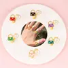 Anillo de aceite de goteo de venta caliente transfronterizo anillo de dibujos animados para niños bolsa de anillo anillo de diseño de nicho personalizado estilo ins anillo simple
