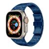 Correa de acero inoxidable para iWatch S8/Ultra de Apple, doble cadena de metal, para negocios, 49 mm