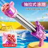 Pistola de Agua de Gran Capacidad y Largo Alcance Modelo Nuevo Transfronterizo Cañón de Agua Juguete Gadget de Lucha con Agua Estilo Gatling Venta al por Mayor