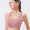 Sujetador deportivo de yoga transfronterizo push-up sin costuras sin marcas sujetador de alta elasticidad a prueba de golpes con almohadilla para el pecho espalda bonita top de fitness