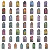 50 Piezas de Compra Directa Transfronteriza Vidrieras Vintage Estilo Europeo Mascotas Pegatinas Transparentes para Diario y Decoración
