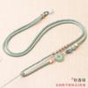 Colar de alta qualidade corda hand-woven jade pingente cordão pingente de jade pingente de jade jade verde Buda fivela segura corda de pescoço dos homens e mulheres