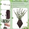 Macetero de Pared de Madera Transfronterizo Decoración Estilo Bohemio Planta Artificial Móvil Soporte para Flores Estante para Jarrones