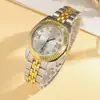 Reloj de Cuarzo de Acero Inoxidable para Mujer Nuevo de Otoño 2026 Transfronterizo Moda Impermeable Reloj para Uso Diario