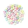 Cuentas redondas corazón de melocotón estrella de cinco puntas color perla de imitación accesorios para ropa y cabello material de bricolaje accesorios para joyería hecha a mano cuentas sueltas