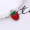 Nuevos Accesorios de Pulsera de Serie de Frutas de Dibujos Animados Cereza Fresa Colgante de Collar DIY Colgante de Pendientes Venta al por Mayor