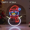 Luzes de neon decorativas LED de Natal transfronteiriças, decorações de árvore de Natal, luzes de ambiente, fitas de luz do Papai Noel, luzes decorativas