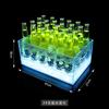 Bar KTV acrílico Luminoso patrón de hielo cubitera LED cubitera de champán cubitera cesta 24 PCS caja de batería móvil
