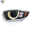 Adequado para Modificação do Conjunto do Farol do Highlander 2009-2014 com Lente de LED e Luzes de Circulação Diurna