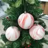 Bolas de Navidad de Plástico Nuevas Personalizadas Transfronterizas Colgantes para Árbol de Navidad Impresión por Transferencia de Agua Bolas de Navidad Adornos para Decoración Festiva de Centro Comercial