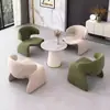 Oficina de Ventas Mesa y Sillas de Negociación Combinación Recepción de Negocios Escandinavo Lujo Accesible Negociación Simple Una Mesa 4 Sillas Salón de Belleza Popular