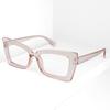 Gafas de Montura Completa Lisas de Nueva Personalidad 2024 Gafas Planas de Moda Irregulares para Hombres y Mujeres con 182 2202