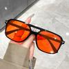 Gafas de Sol en Forma de T con Doble Puente Cuadradas Nuevas de Moda Gafas de Sol Retro de Alta Gama Transfronterizas