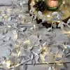 Luzes de Fio de Hera com Folhas Douradas Simuladas Luzes de Fio Coloridas de LED com Luzes de Fada para Decoração de Feriado de Natal e Iluminação de Ambiente