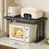 Prateleira de Armazenamento para Micro-ondas Cozinha Multifuncional Suporte de Bancada para Forno Integrado Doméstico Multi-Camadas Suporte de Armazenamento para Panela Elétrica de Arroz