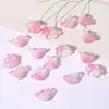 Contas de esmalte colorido cor de orquídea lírio acessórios para roupas 2024 novo pulseira contas de vidro material diy feito à mão