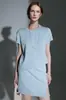 26 Nuevas Camisetas de Manga Corta Redondas, Modernas y Versátiles para Mujer, Faldas Cortas de Modal para Verano con Abertura Lateral, Conjuntos Multicolor